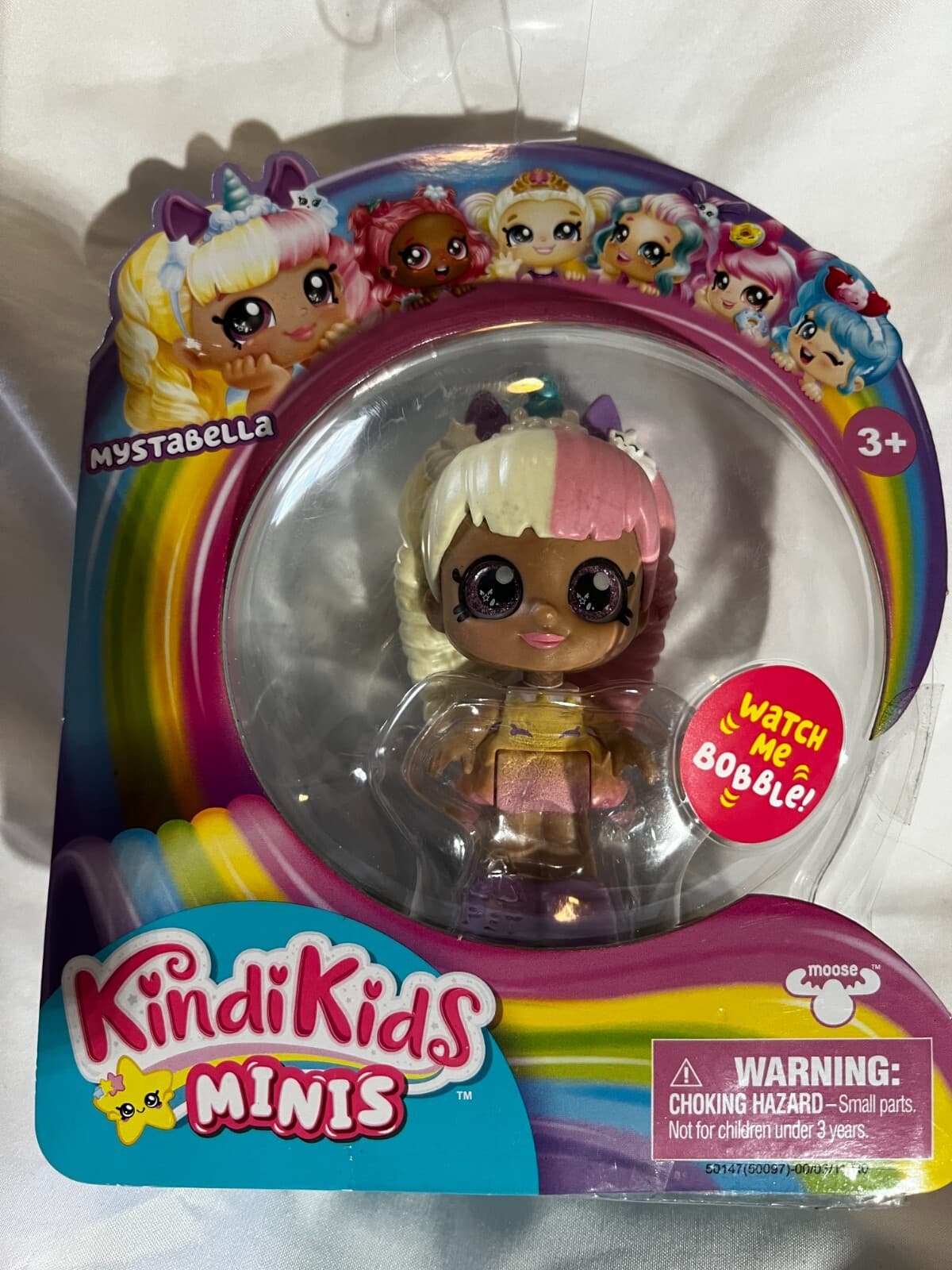 Mystabella KindiKids Minis Bobble Moose NIB New Bobblehead Figurine Glittery Eye - Thumbnail 9