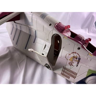 Hasbro Star Wars Clone Wars CW TRU Republic Gunship Crumb Bomber 2009 White - Thumbnail 14