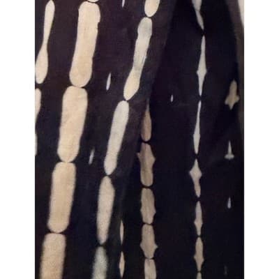 Women's Tie Dye Adjustable Spaghetti Strap Loose Fit Tank Top Black White S - Thumbnail 8