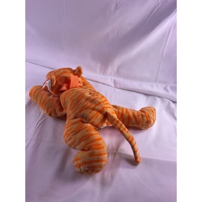 TY Beanie Purr The Cat Plush Baby Pillow Pals Collection 1996 15" Orange - Thumbnail 3