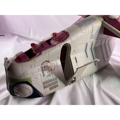 Hasbro Star Wars Clone Wars CW TRU Republic Gunship Crumb Bomber 2009 White - Thumbnail 15