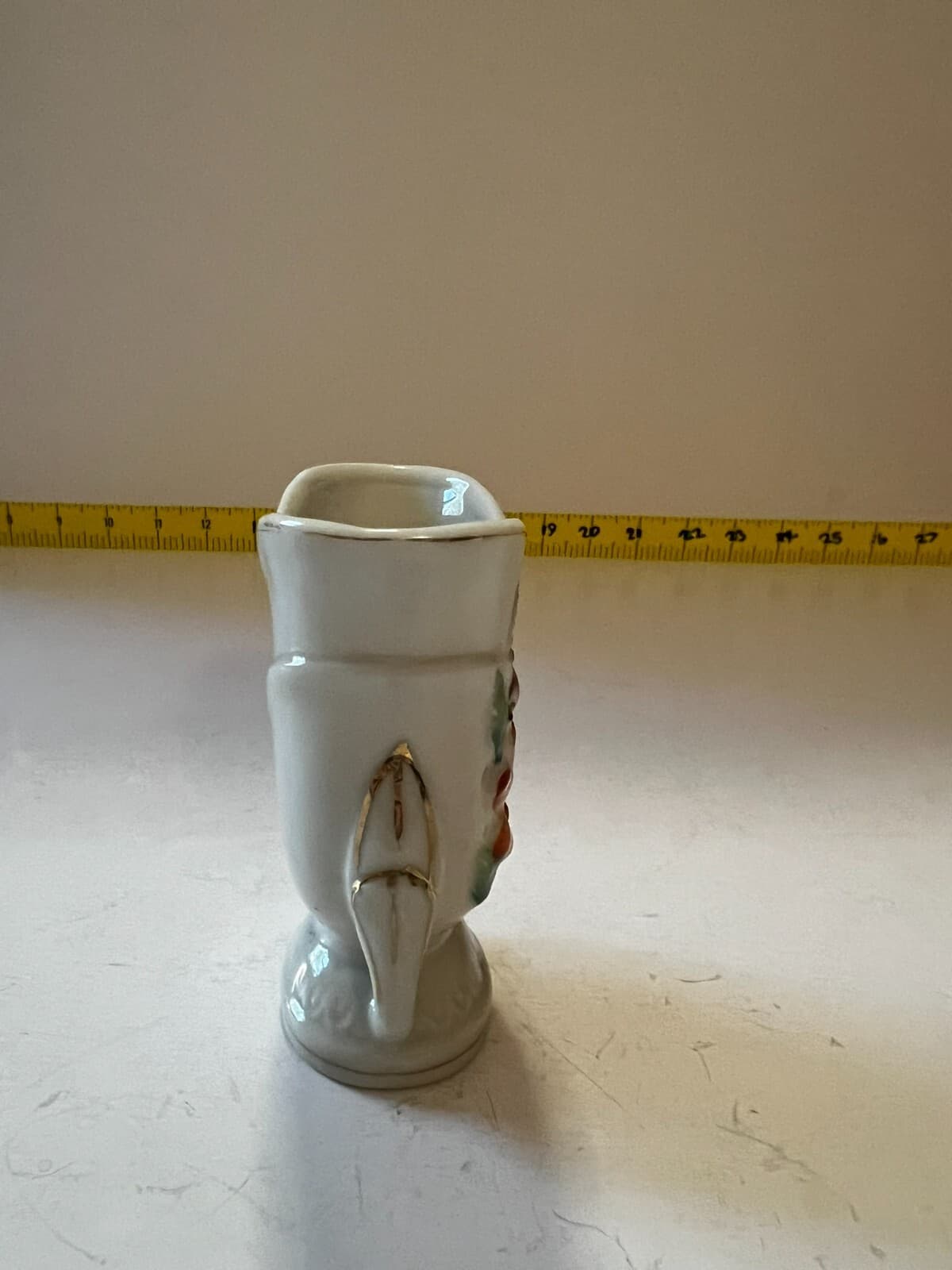 Vintage Small Floral Porcelain Occupied Japan Decorative Flower Bud Vase - Thumbnail 4