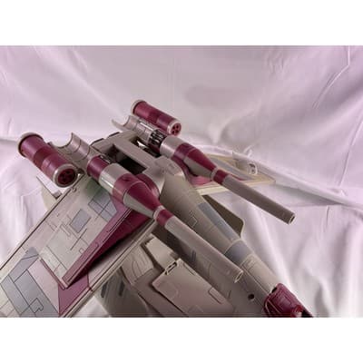Hasbro Star Wars Clone Wars CW TRU Republic Gunship Crumb Bomber 2009 White - Thumbnail 7
