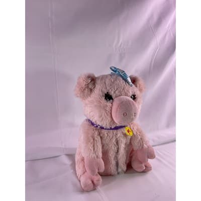 Mattel Barbie Pig Talks Oinks Sounds Works Stuffed Animal Plush 8" Pink - Thumbnail 3