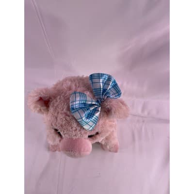 Mattel Barbie Pig Talks Oinks Sounds Works Stuffed Animal Plush 8" Pink - Thumbnail 4