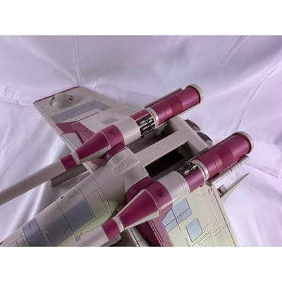 Hasbro Star Wars Clone Wars CW TRU Republic Gunship Crumb Bomber 2009 White - Thumbnail 11