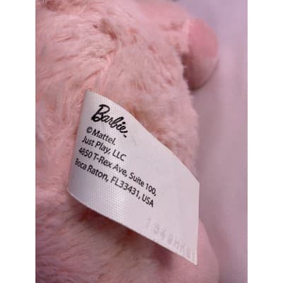 Mattel Barbie Pig Talks Oinks Sounds Works Stuffed Animal Plush 8" Pink - Thumbnail 8