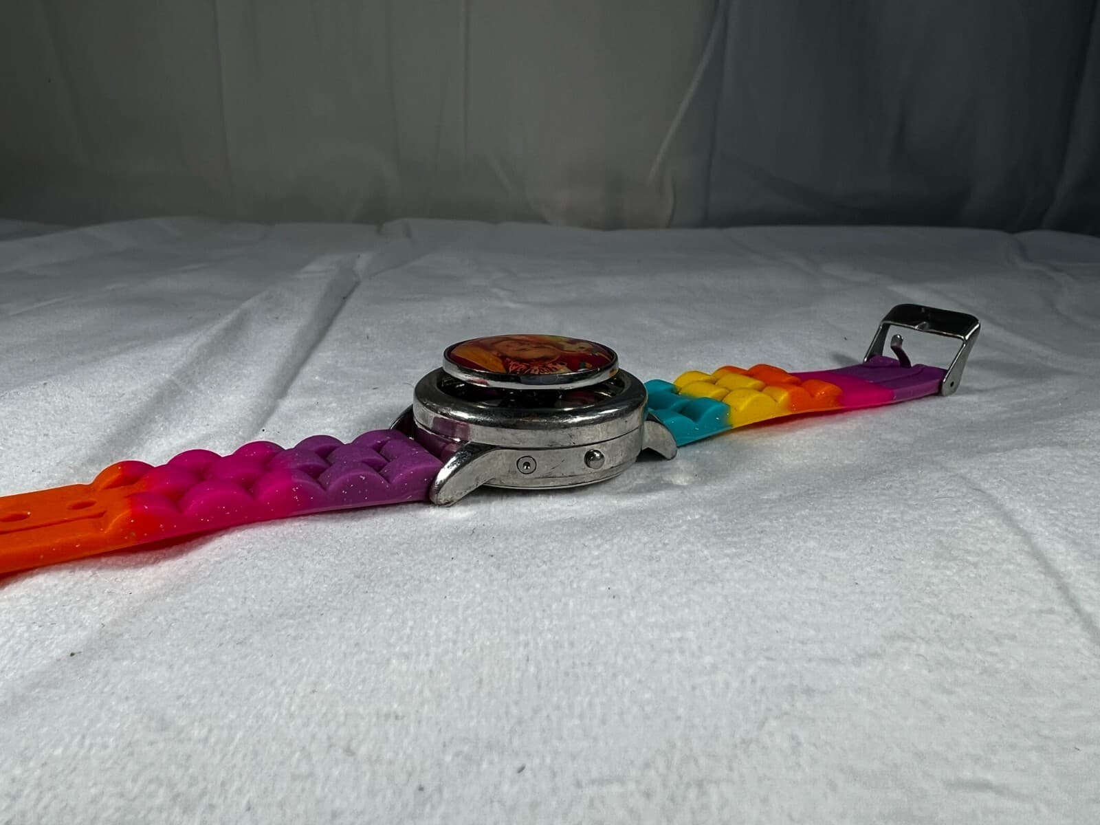 Nickelodeon JoJo Siwa Digital Watch Rainbow Band Spinner face 2020 Untested - Thumbnail 7