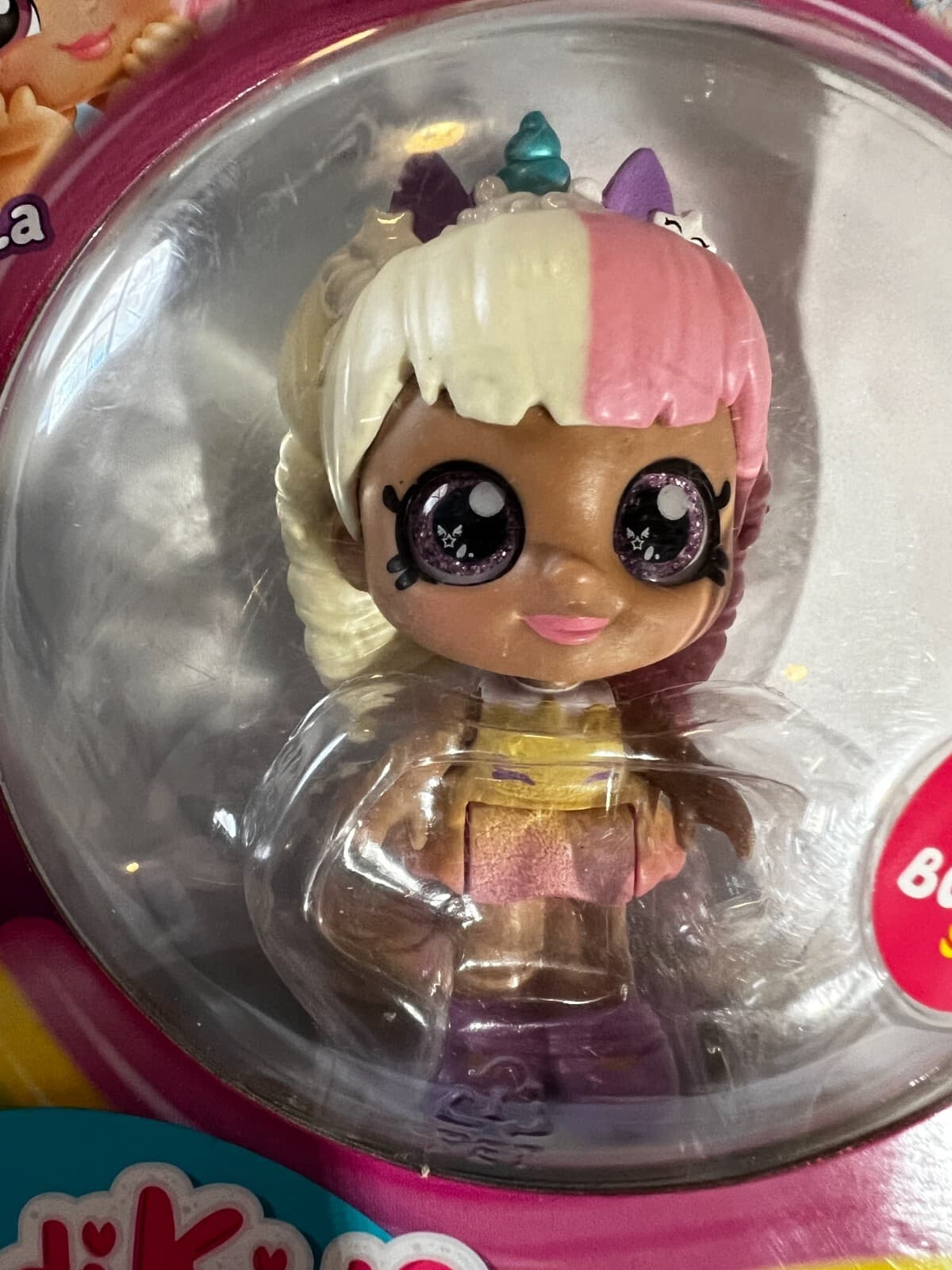 Mystabella KindiKids Minis Bobble Moose NIB New Bobblehead Figurine Glittery Eye - Thumbnail 2