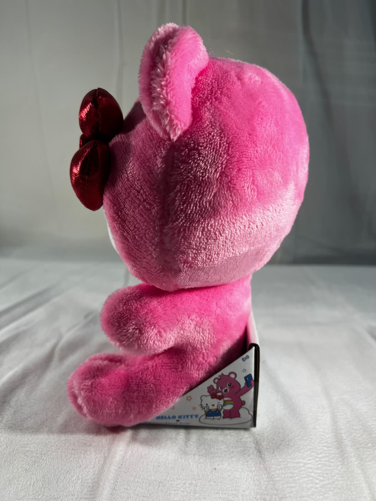 NEW Hello Kitty Care Bear Cheer Bear 2024 Sanrio In Original Pkg Rainbow Pink - Thumbnail 4