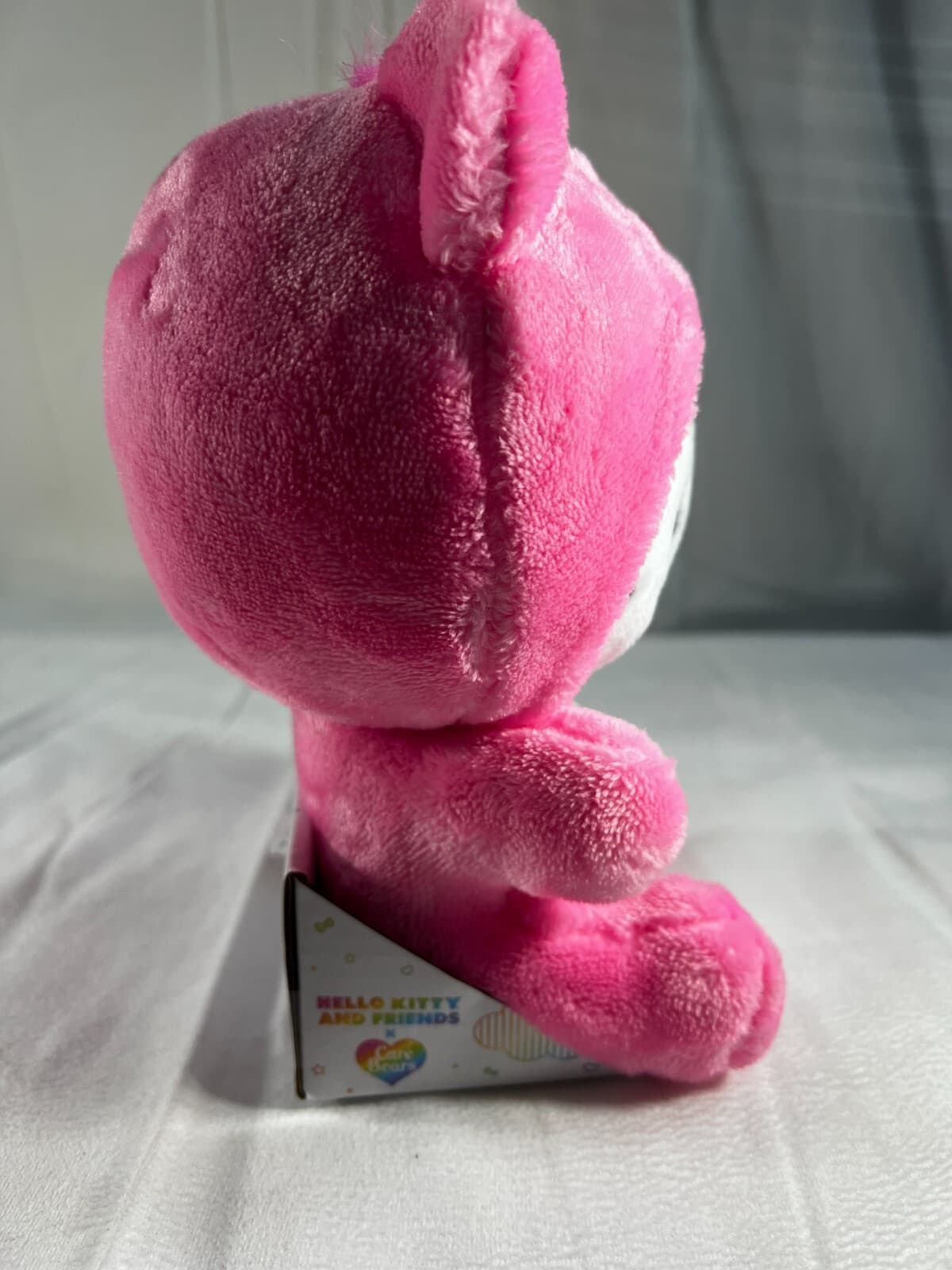 NEW Hello Kitty Care Bear Cheer Bear 2024 Sanrio In Original Pkg Rainbow Pink - Thumbnail 8