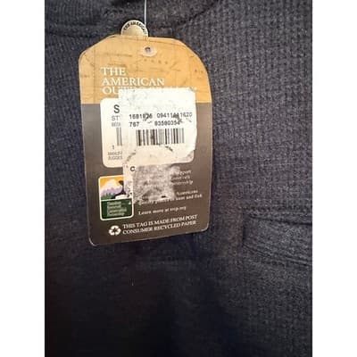 American Outdoorsman Sherpa Lined Waffle Henley Shirt Men’s Medium NWT - Thumbnail 6