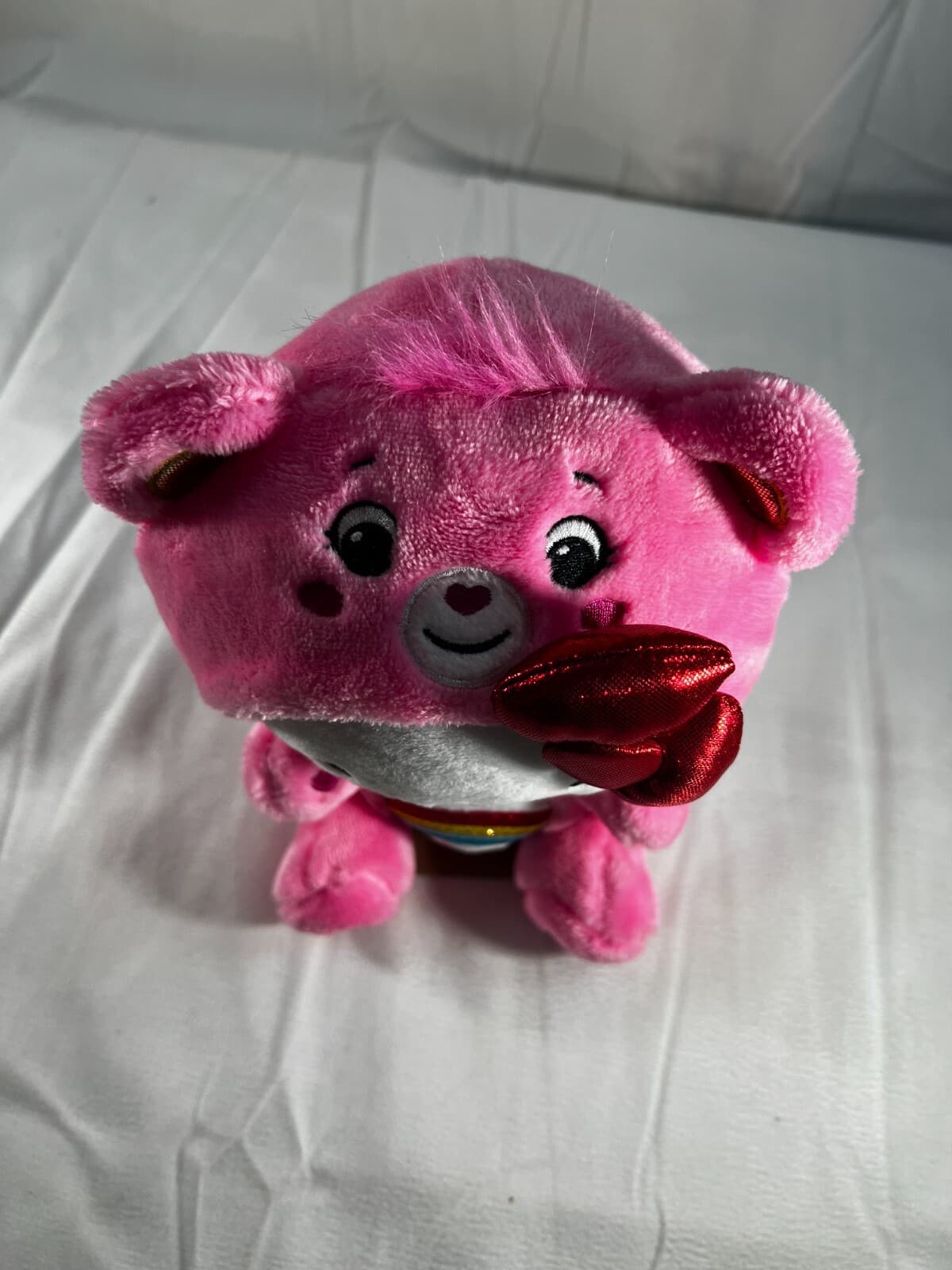NEW Hello Kitty Care Bear Cheer Bear 2024 Sanrio In Original Pkg Rainbow Pink - Thumbnail 12