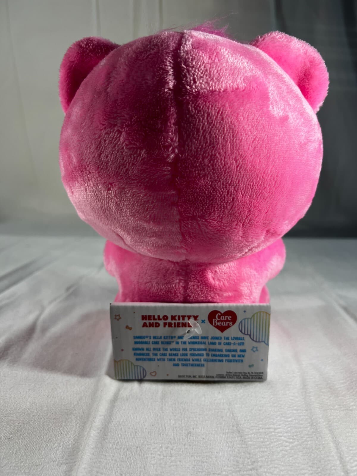 NEW Hello Kitty Care Bear Cheer Bear 2024 Sanrio In Original Pkg Rainbow Pink - Thumbnail 6