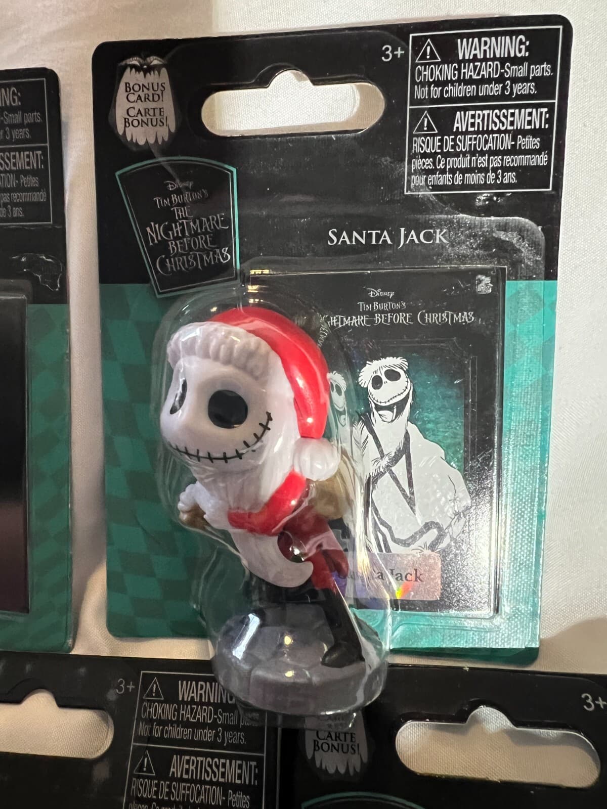 Nightmare Before Christmas Figures Complete Set of 5 Collectible Bonus Cards NEW - Thumbnail 4
