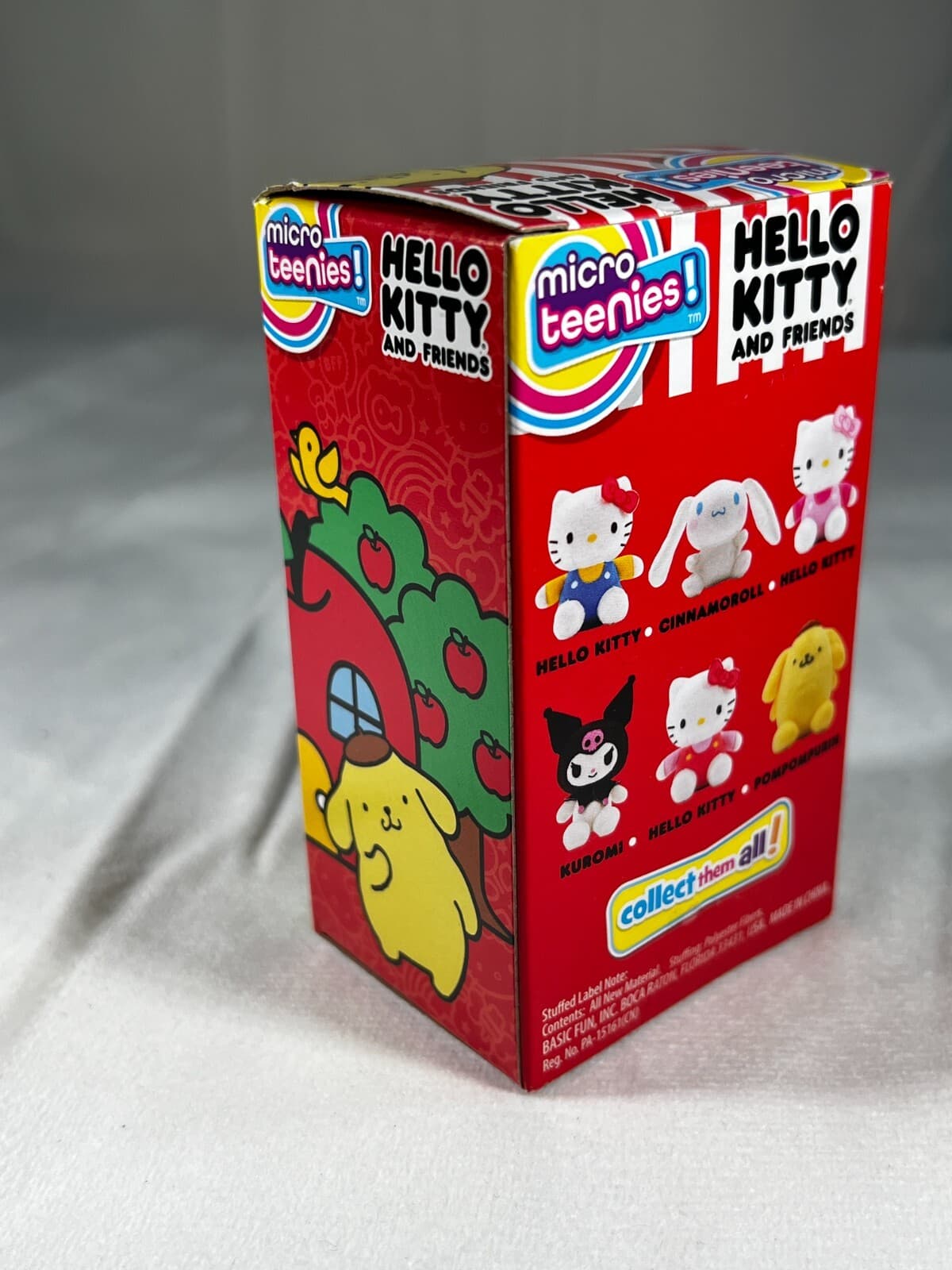 Micro Teenies Hello Kitty and Friends Pompompurin Plush 3" 2024 Sanrio Basic Fun - Thumbnail 4