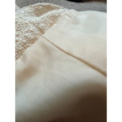 Marc New York Mid Rise Knit Button Front Tweed Mini Skirt White 8 - Thumbnail 9