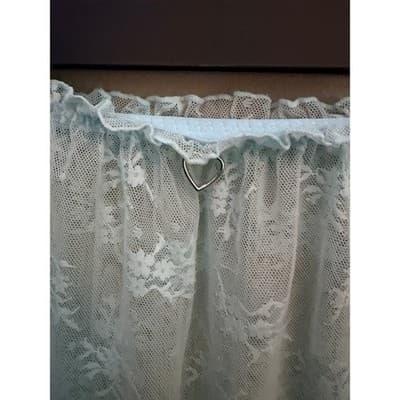 Colsie Lace Bralette & Skirt Set Blue Floral Lingerie 2 Piece Size Small NWT - Thumbnail 15