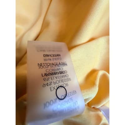 Tommy Hilfiger V Neck Belted Waist Wide Leg One Piece Jumpsuit Yellow 10 EUC - Thumbnail 16