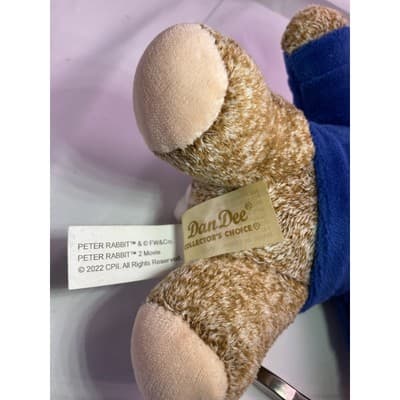 DanDee Peter Rabbit Stuffed Animal Plush Toy 2022 For Ages 3+ 8" Tall Brown - Thumbnail 10