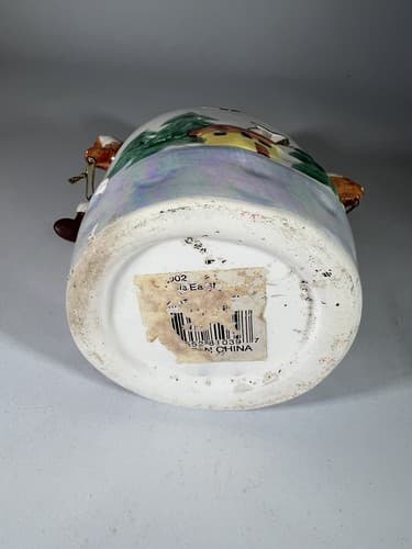 Vintage Christmas Snowman Ceramic Tea light Holder Mittens Stars Moon Whimsical - Thumbnail 14