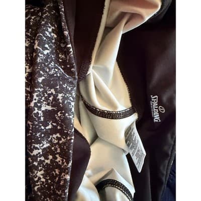 Spalding Athletic Leggings Blue White Speckled Stretch Activewear Women’s XL - Thumbnail 8