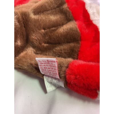 TY Beanie Baby Gobbles Turkey Beanie Buddy Rare 8" Brown 1999 Double Tush Tag - Thumbnail 10