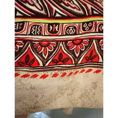 Sag Harbor Geometric Border Print Sheath Dress Red Sleeveless Knee Length 14 - Thumbnail 9