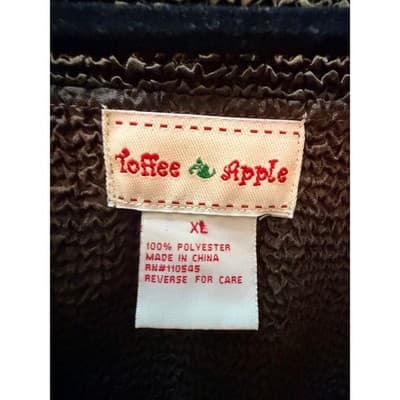 Toffee Apple Knit Ruffle Trim Button Front Long Sleeve Cardigan Brown XL EUC - Thumbnail 15