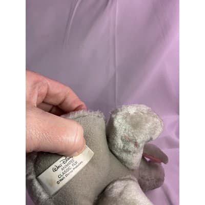 Walt Disney Dumbo Plush Toy Animated Film Classic 8" Gray - Thumbnail 9