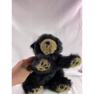 Bearington Collection Rocky The Black Bear Stuffed Animal Toy 12" - Thumbnail 12