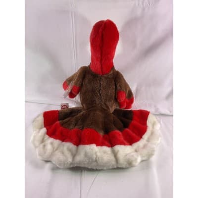 TY Beanie Baby Gobbles Turkey Beanie Buddy Rare 8" Brown 1999 Double Tush Tag - Thumbnail 12