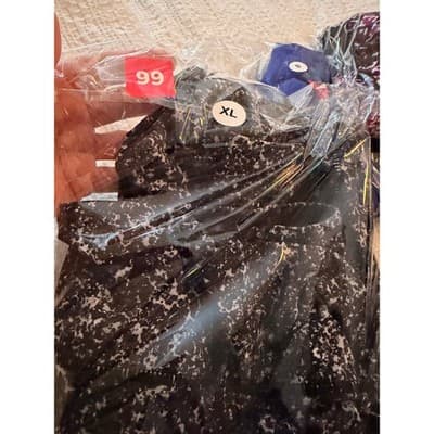 Spalding Athletic Leggings Blue White Speckled Stretch Activewear Women’s XL - Thumbnail 11