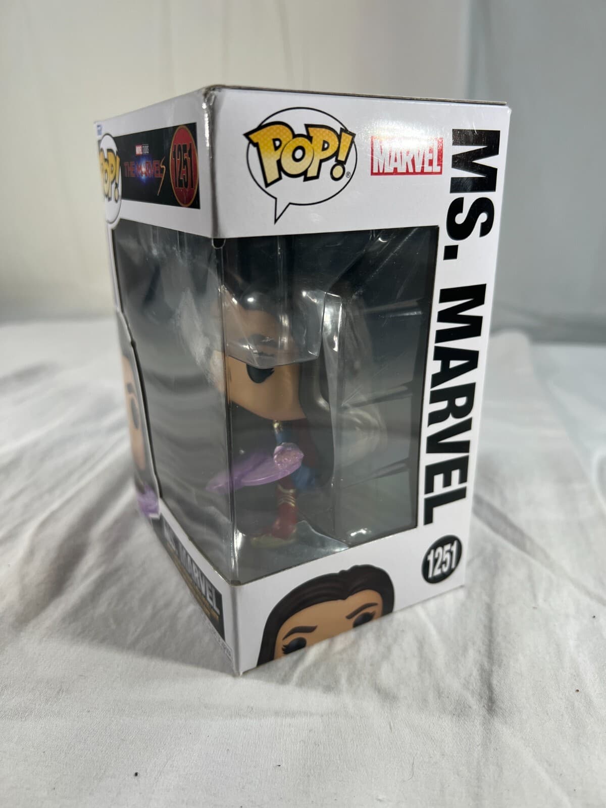 Ms. Marvel Funko #1251 POP! Bobble-Head Figurine Marvel Studios NEW Sealed 2023 - Thumbnail 9