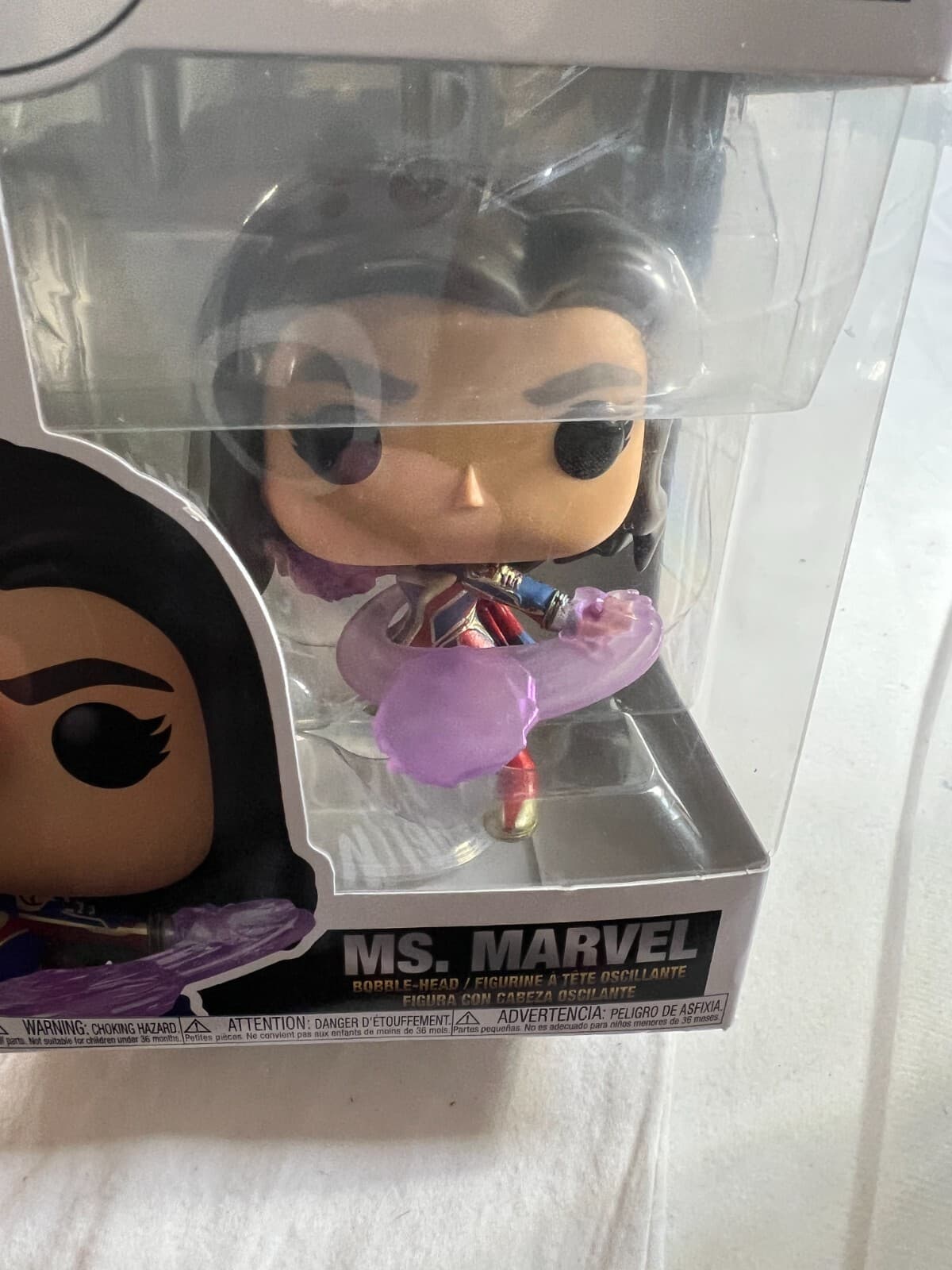 Ms. Marvel Funko #1251 POP! Bobble-Head Figurine Marvel Studios NEW Sealed 2023 - Thumbnail 4