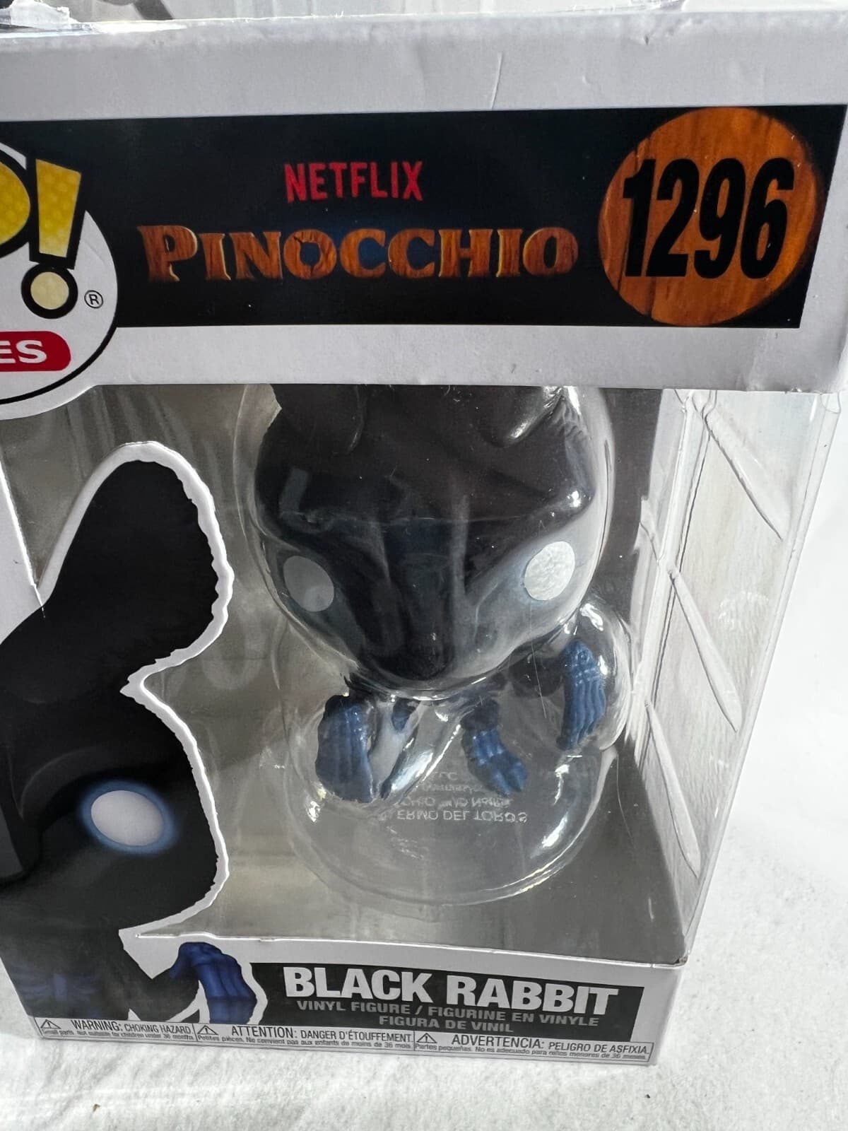 Funko Black Rabbit #1296 POP! Movies Vinyl Figure Netflix Pinocchio NEW Sealed - Thumbnail 3
