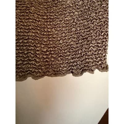 Toffee Apple Knit Ruffle Trim Button Front Long Sleeve Cardigan Brown XL EUC - Thumbnail 10