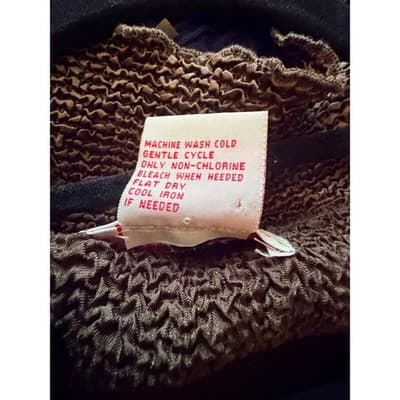 Toffee Apple Knit Ruffle Trim Button Front Long Sleeve Cardigan Brown XL EUC - Thumbnail 16