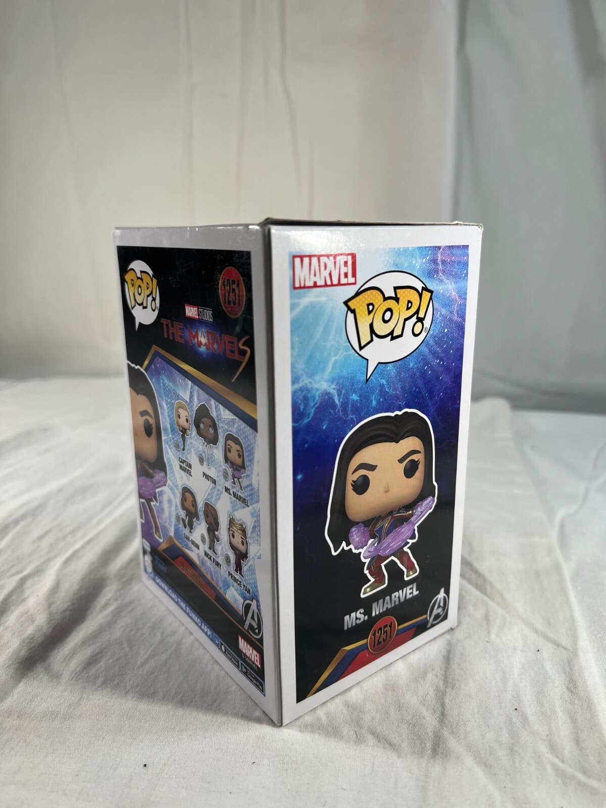 Ms. Marvel Funko #1251 POP! Bobble-Head Figurine Marvel Studios NEW Sealed 2023 - Thumbnail 10