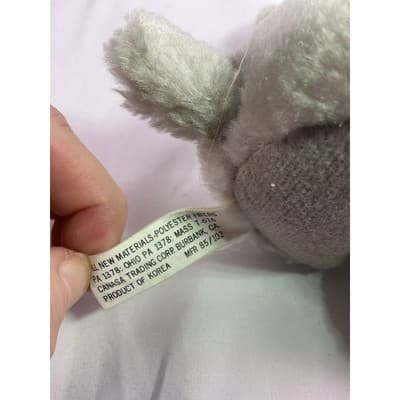 Walt Disney Dumbo Plush Toy Animated Film Classic 8" Gray - Thumbnail 8