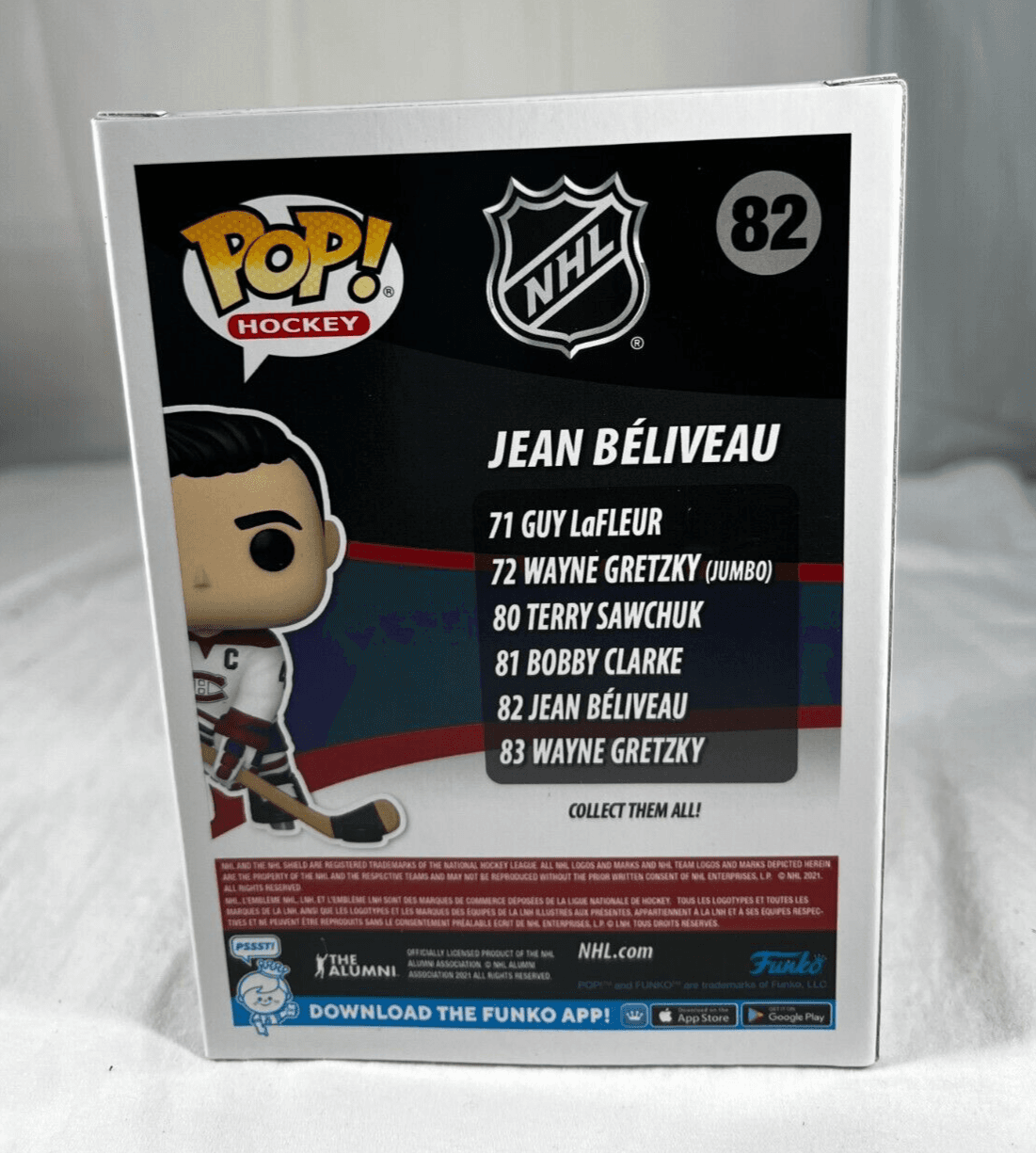 Funko Jean Beliveau #82 POP! Hockey Vinyl Figure Montreal Canadiens NHL NIB 2023 - Thumbnail 2