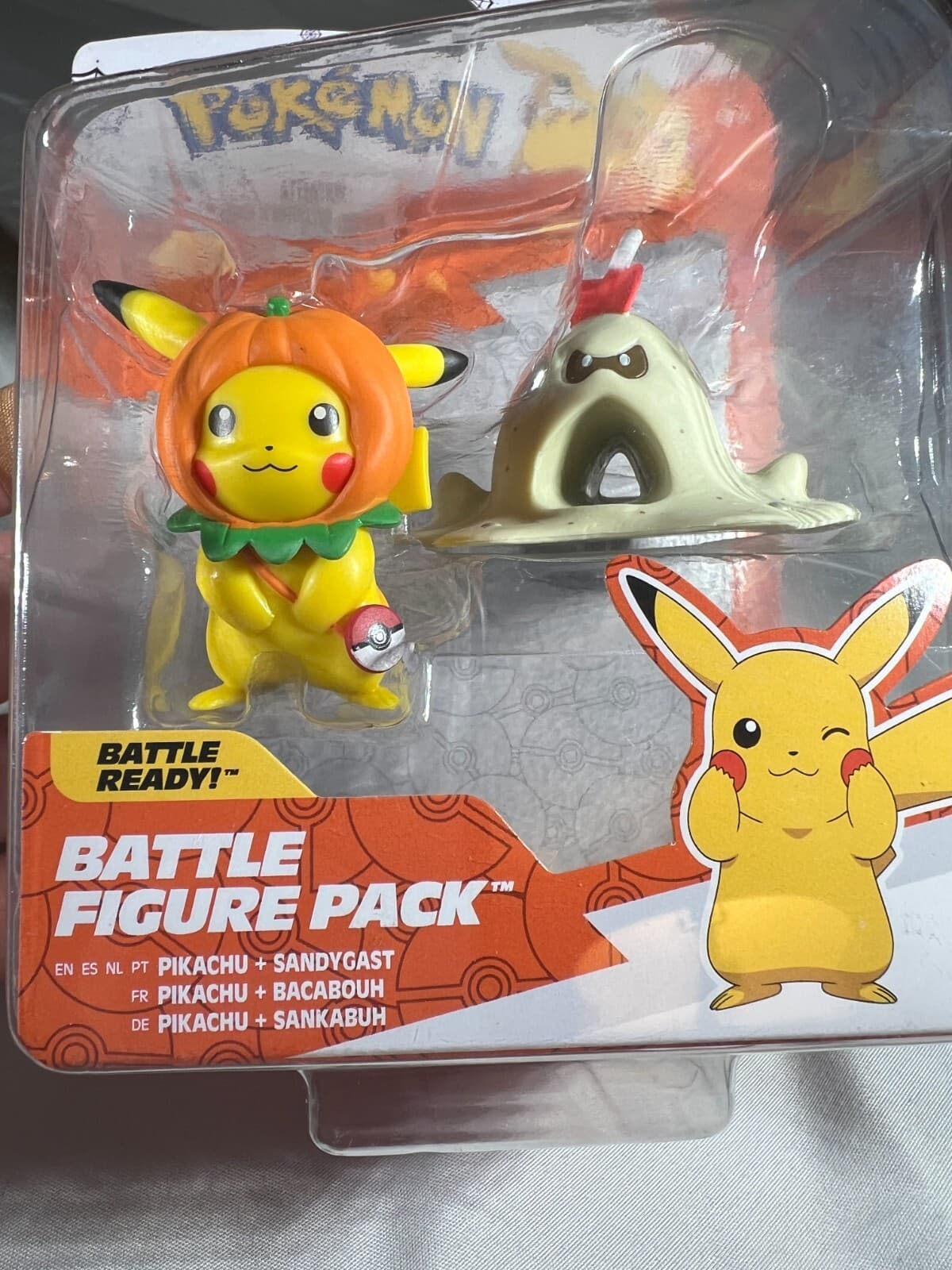 Pokemon Pikachu Sandygast Halloween Action Figures Pack Battle Ready New Sealed - Thumbnail 7