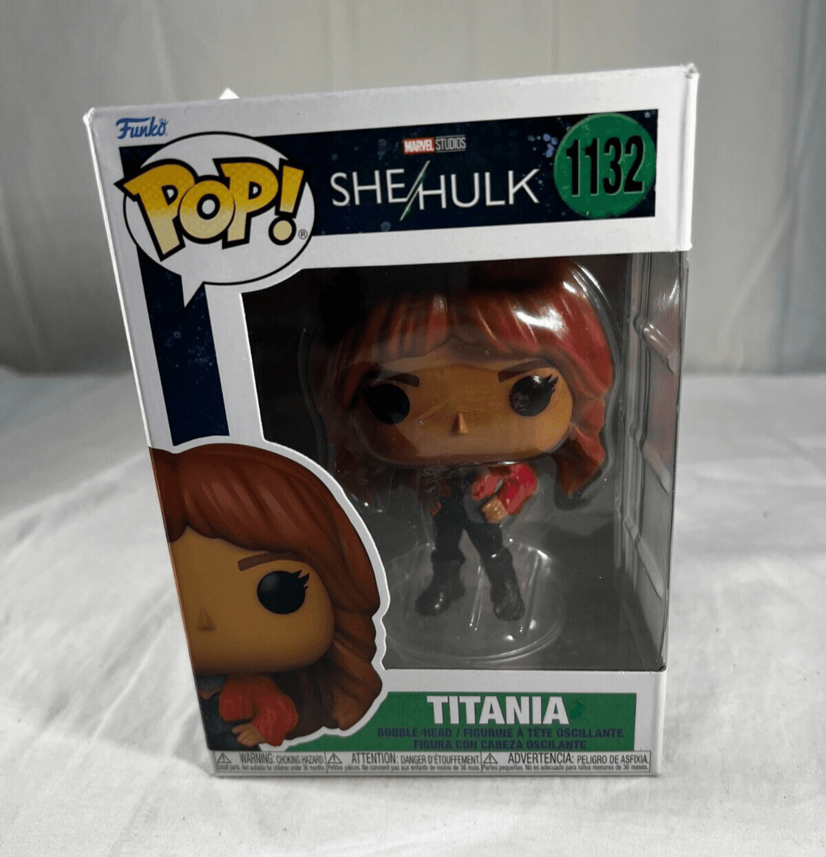 Funko Titania #1132 Bobble-Head She/Hulk POP! Marvel Studios Disney NEW Sealed - Thumbnail 3