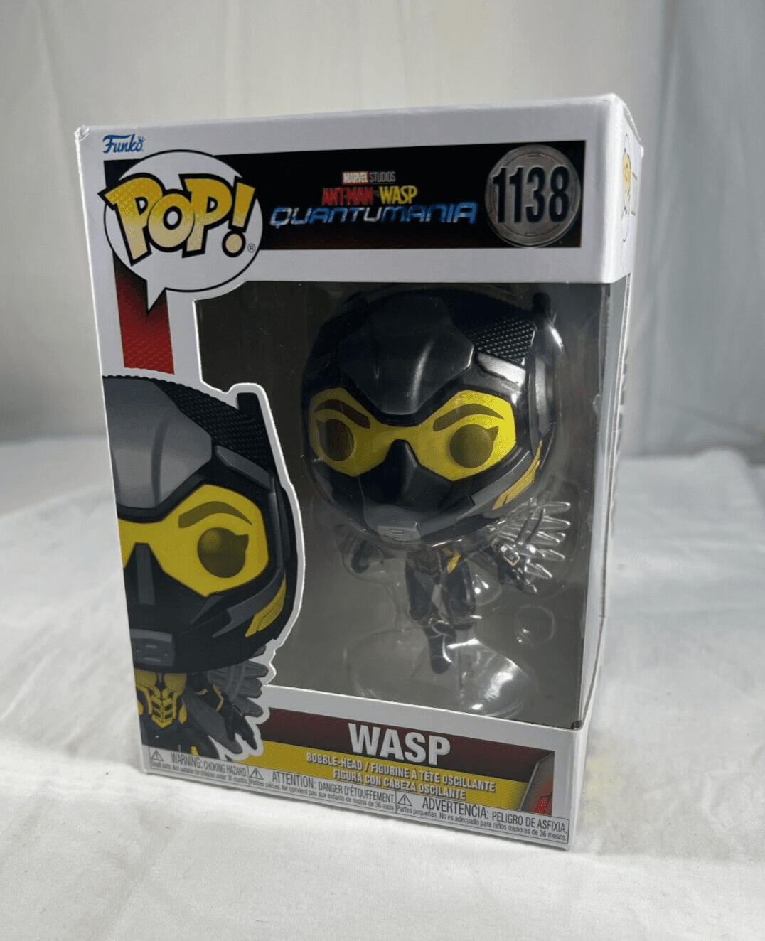 Funko WASP #1138 Bobble-Head Figure Ant-Man Quantumania POP! Marvel NEW Sealed - Thumbnail 3