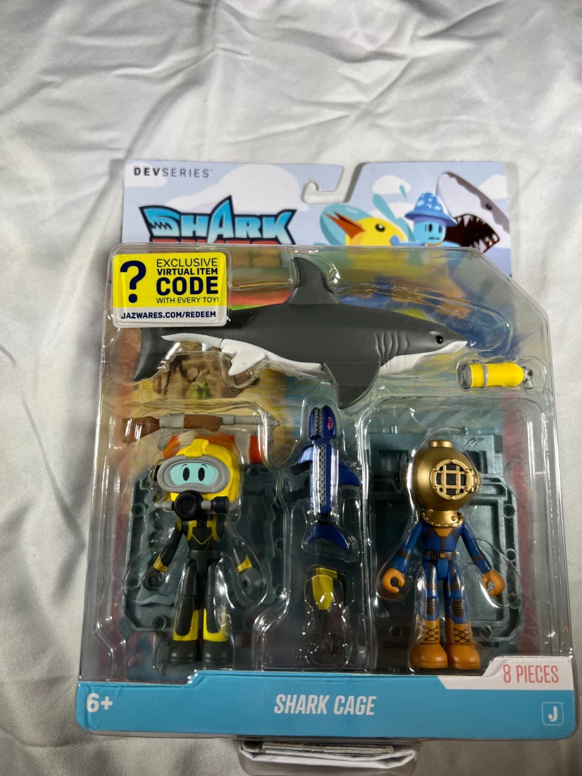 Shark Bite 2 Shark Cage Virtual Item Code Jazwares DevSeries Action Figure NEW - Thumbnail 14