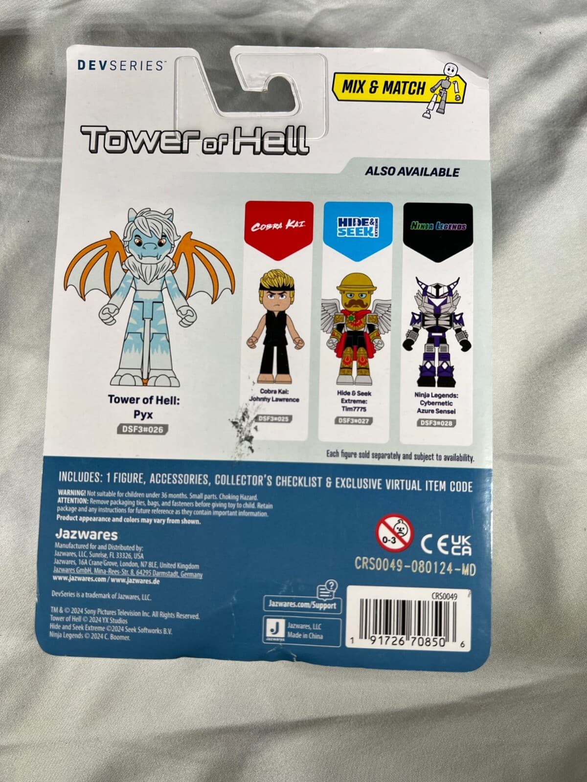 Tower of Hell PYX DevSeries Action Figure Virtual Item Code Jazwares NEW Sealed - Thumbnail 2
