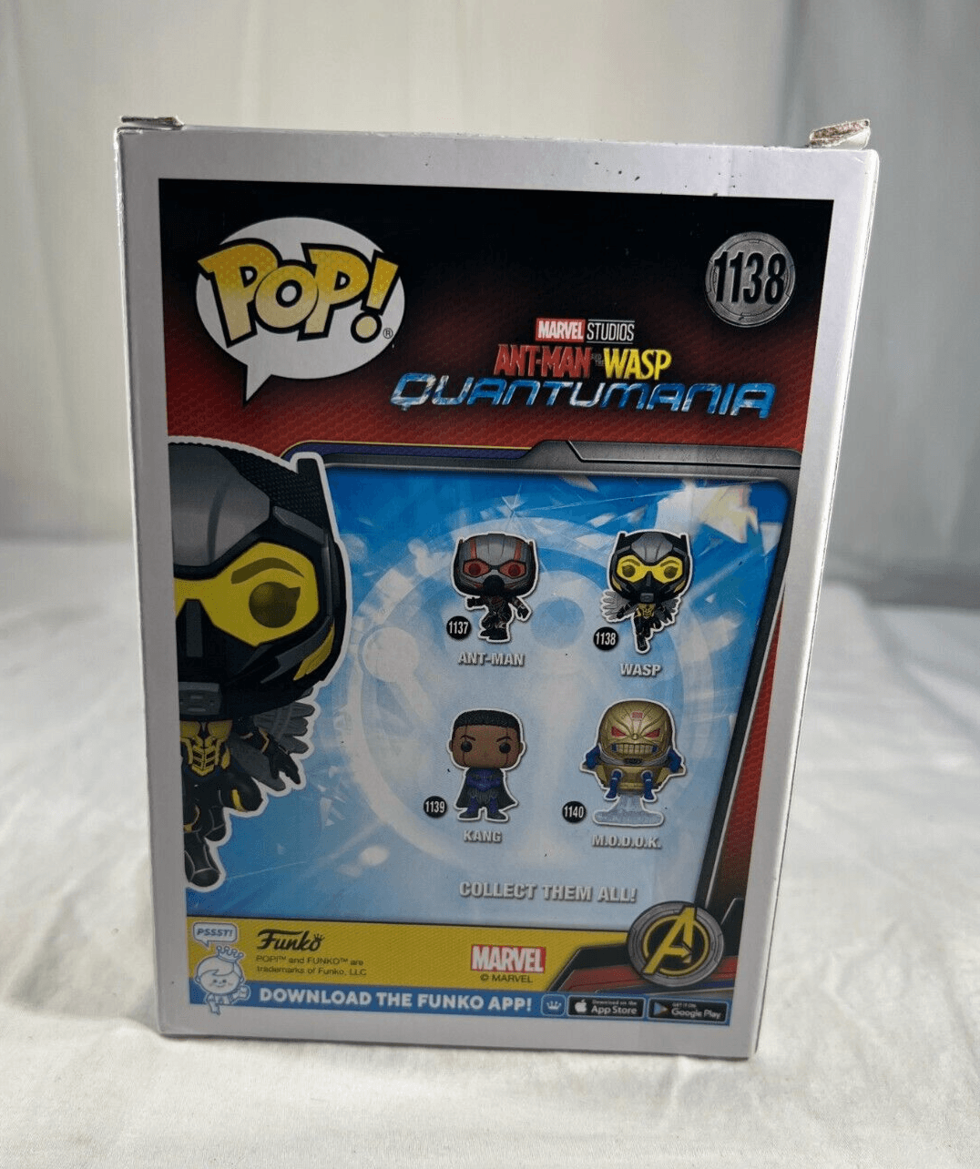 Funko WASP #1138 Bobble-Head Figure Ant-Man Quantumania POP! Marvel NEW Sealed - Thumbnail 2
