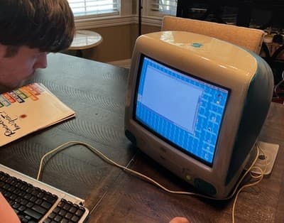 Vintage 1st Ed Apple iMac G3 Bondi Blue Mac PC Mouse Drive Complete Box WORKS - Thumbnail 10