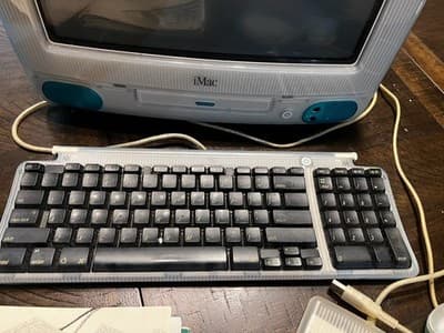 Vintage 1st Ed Apple iMac G3 Bondi Blue Mac PC Mouse Drive Complete Box WORKS - Thumbnail 16