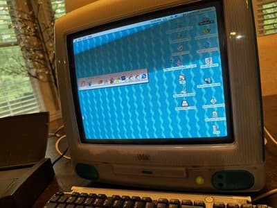 Vintage 1st Ed Apple iMac G3 Bondi Blue Mac PC Mouse Drive Complete Box WORKS - Thumbnail 20